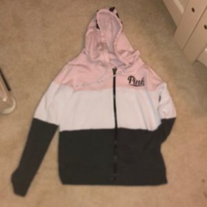 Pink zip up jacket